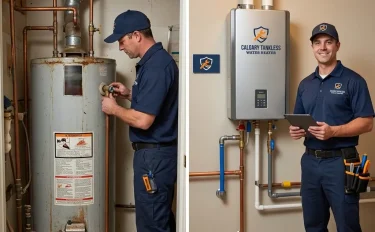 Calgary Tankless Water Heater Before and After 3